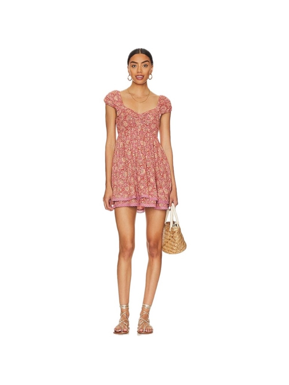 Free People Tabitha Floral Mini Dress